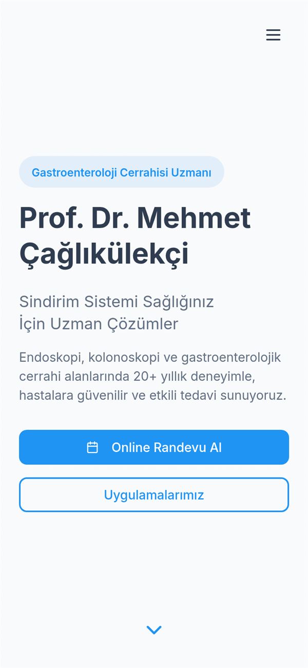 Mehmet Çağlı kurumsal web sitesi — Antalya web tasarım