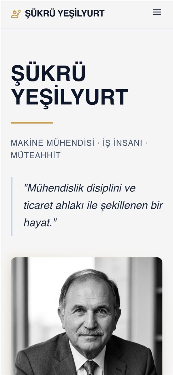 Şükrü Yeşilyurt marka sitesi